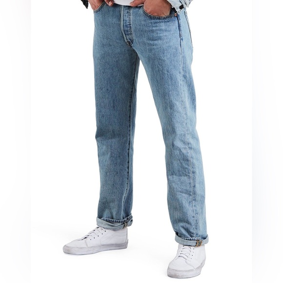 Levi's Men's 501 Size 30 x 30.7 Original Regular Fit Straight Leg Jeans - Picture 1 of 14